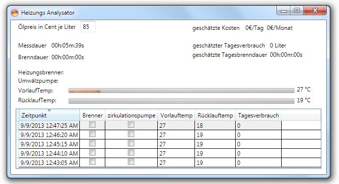 Heating Monitor screenshot